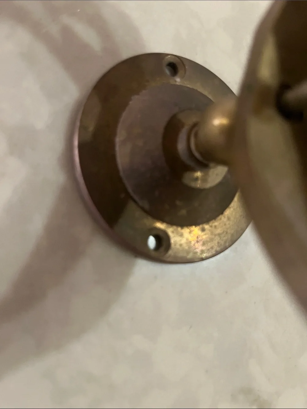Brass Sconce and mounting brass sphere Vintage